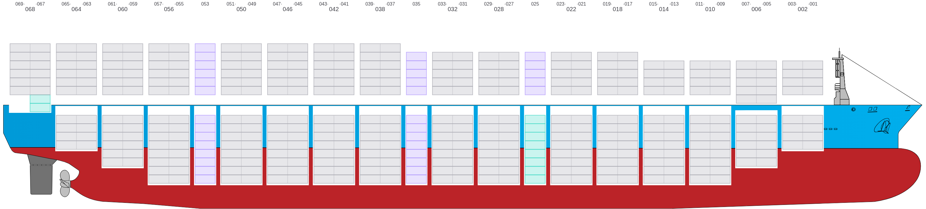Side view of MSC ROBERTA V