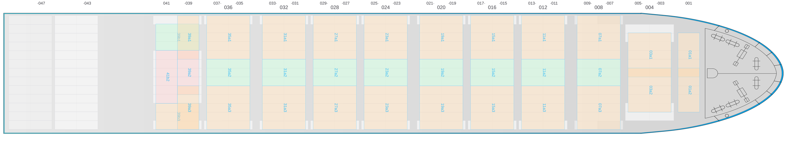 Deck view of JENS MAERSK