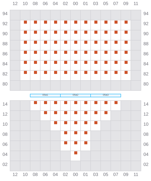 Bay 005 view and slots of REN JIAN 20