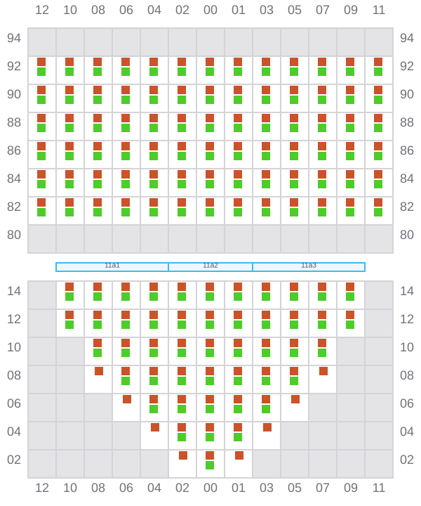 Bay 011 view and slots of REN JIAN 20