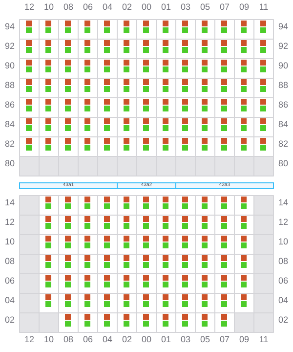 Bay 043 view and slots of REN JIAN 20