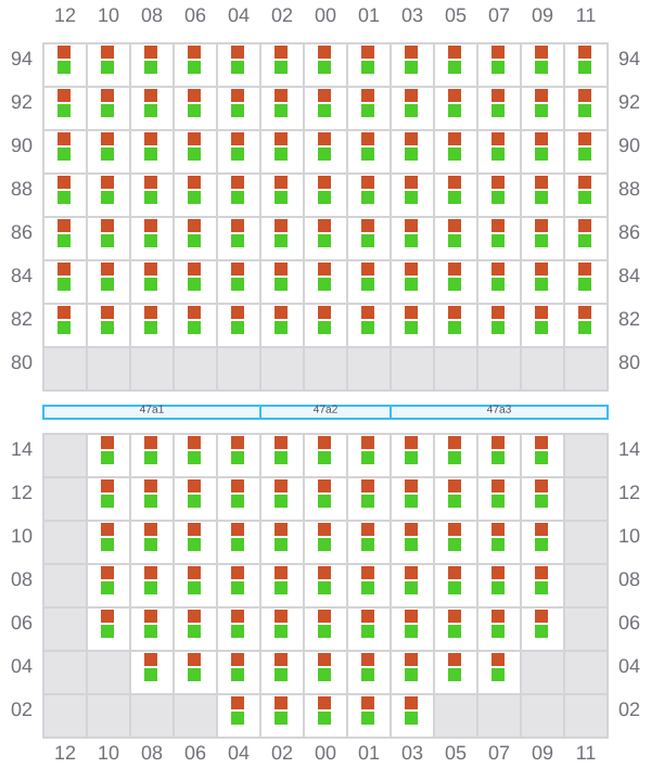 Bay 047 view and slots of REN JIAN 20