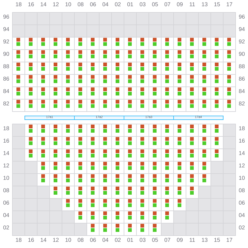 Bay 019 view and slots of EVER LUCID