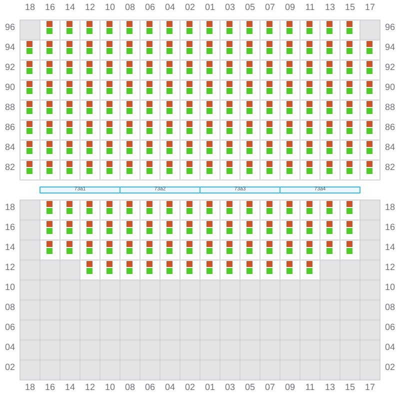 Bay 075 view and slots of EVER LUCID