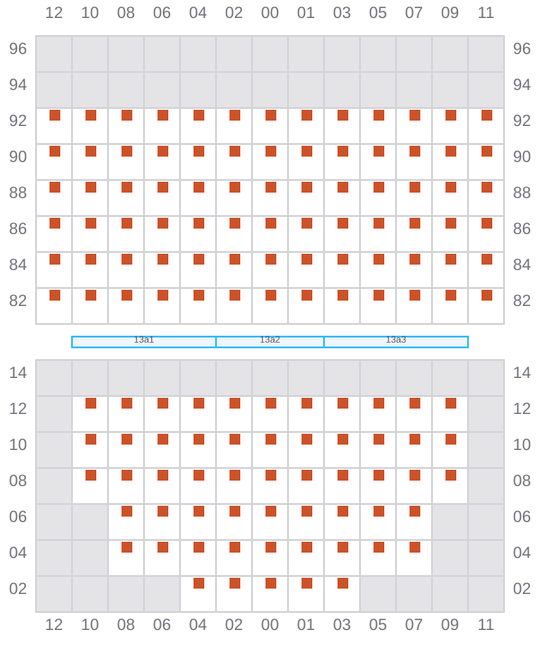 Bay 013 view and slots of EVER BLISS