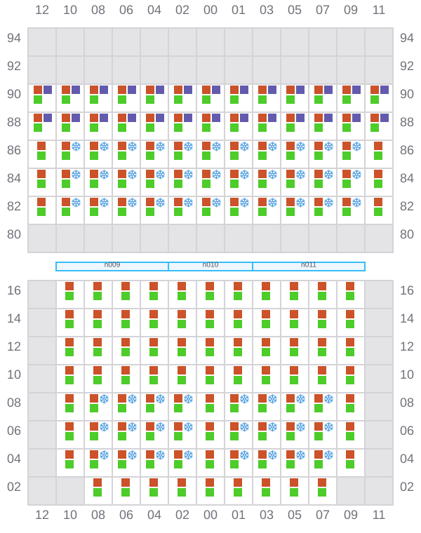 Bay 017 view and slots of GSL ELEFTHERIA