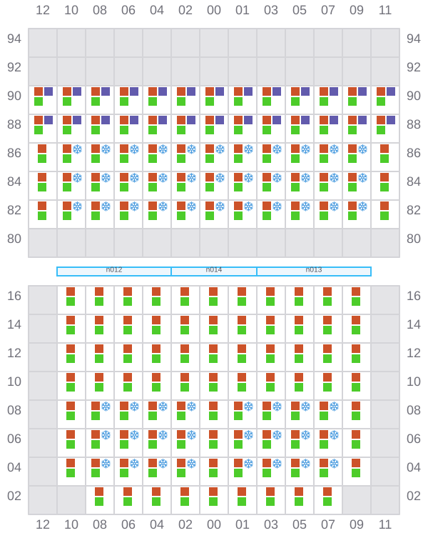 Bay 021 view and slots of GSL ELEFTHERIA