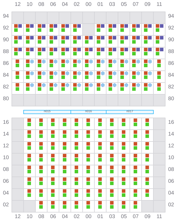 Bay 025 view and slots of GSL ELEFTHERIA