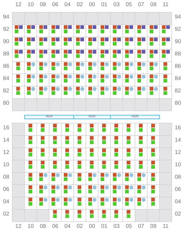 Bay 037 view and slots of GSL ELEFTHERIA