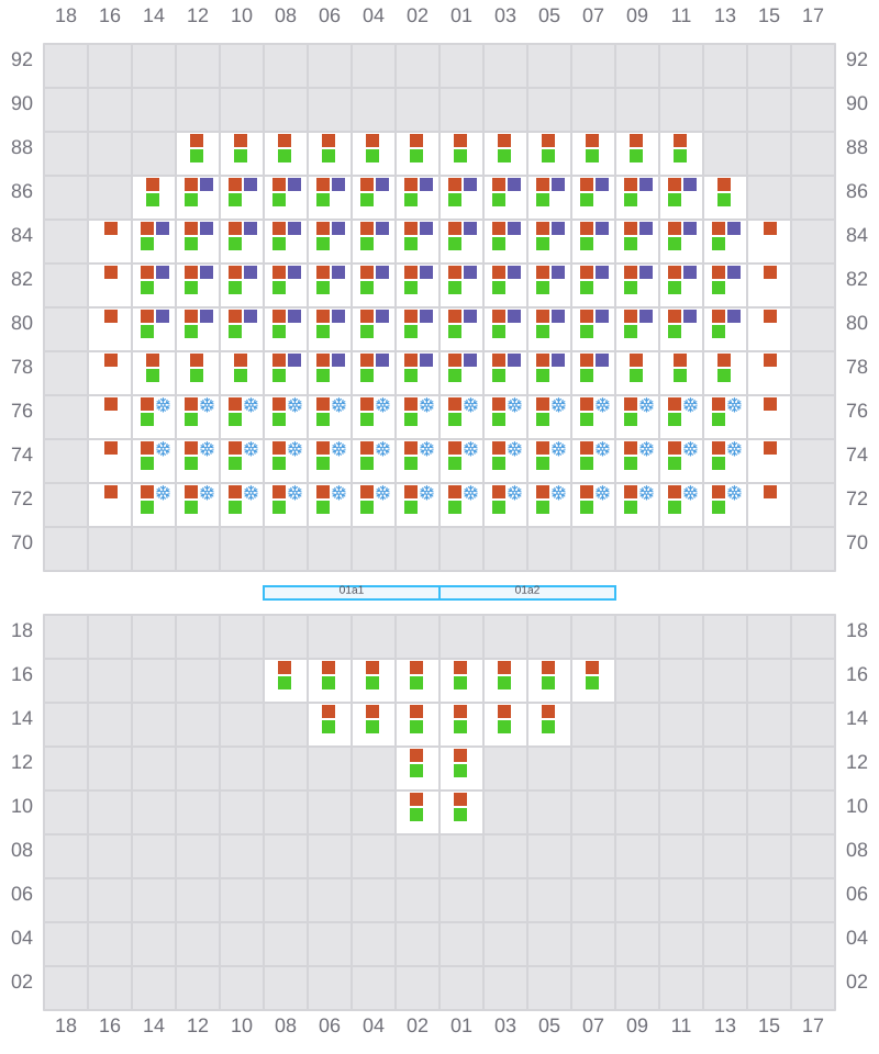 Bay 003 view and slots of MSC BOSTON