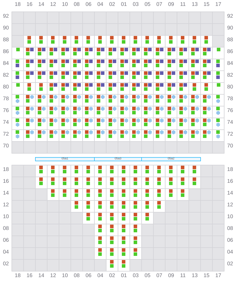 Bay 007 view and slots of MSC BOSTON
