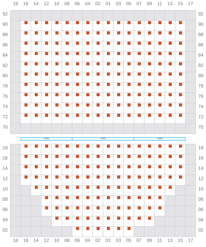 Bay 013 view and slots of MSC BOSTON