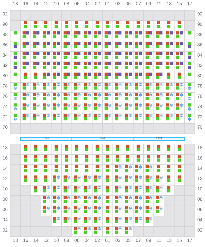 Bay 015 view and slots of MSC BOSTON