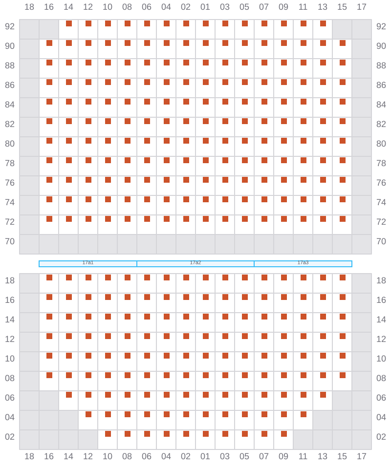 Bay 017 view and slots of MSC BOSTON