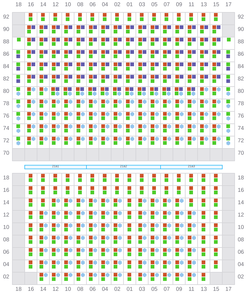 Bay 023 view and slots of MSC BOSTON