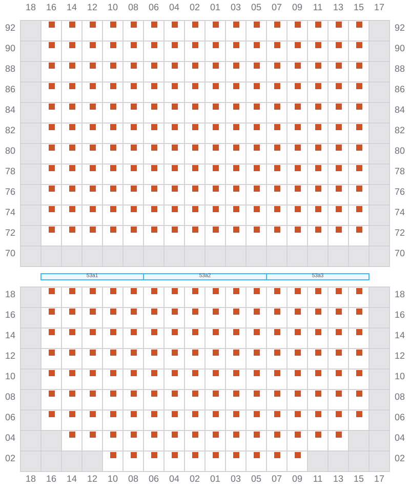 Bay 053 view and slots of MSC BOSTON