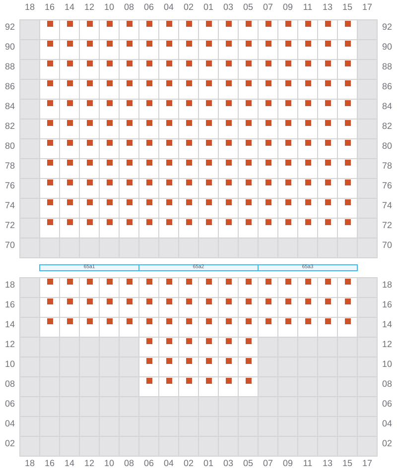 Bay 065 view and slots of MSC BOSTON