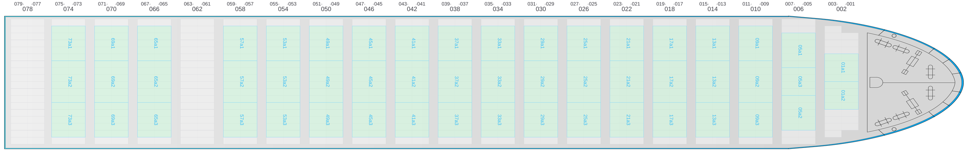 Deck view of MSC BOSTON