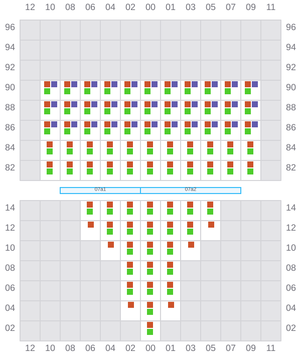 Bay 007 view and slots of WAN HAI 505
