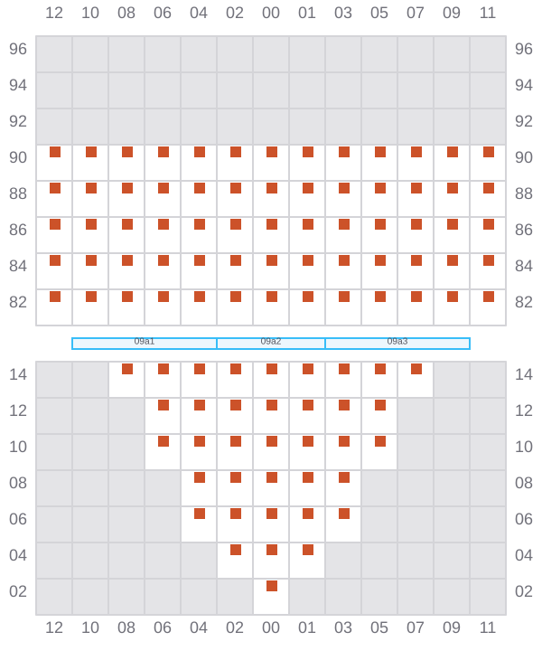 Bay 009 view and slots of WAN HAI 505