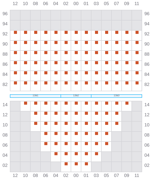 Bay 013 view and slots of WAN HAI 505