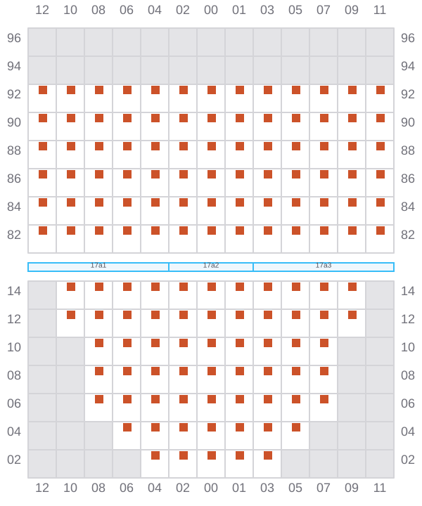 Bay 017 view and slots of WAN HAI 505