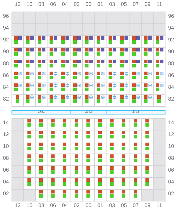 Bay 027 view and slots of WAN HAI 505