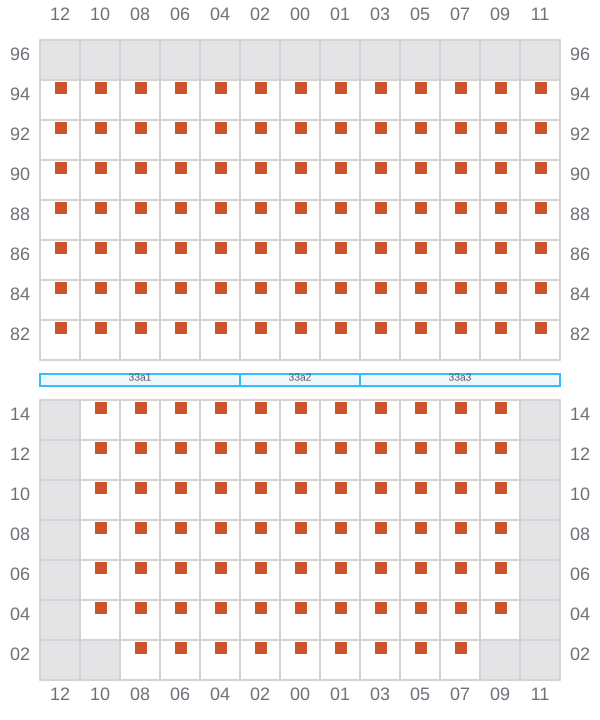 Bay 033 view and slots of WAN HAI 505