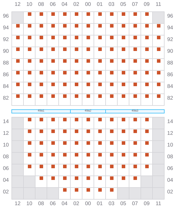 Bay 049 view and slots of WAN HAI 505