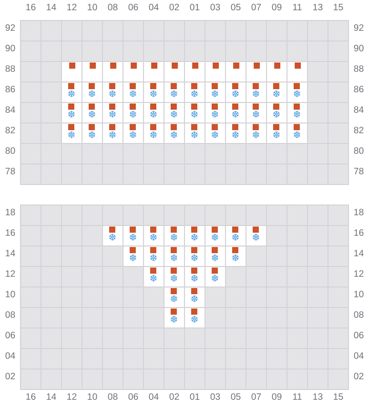 Bay 003 view and slots of RIO NEGRO