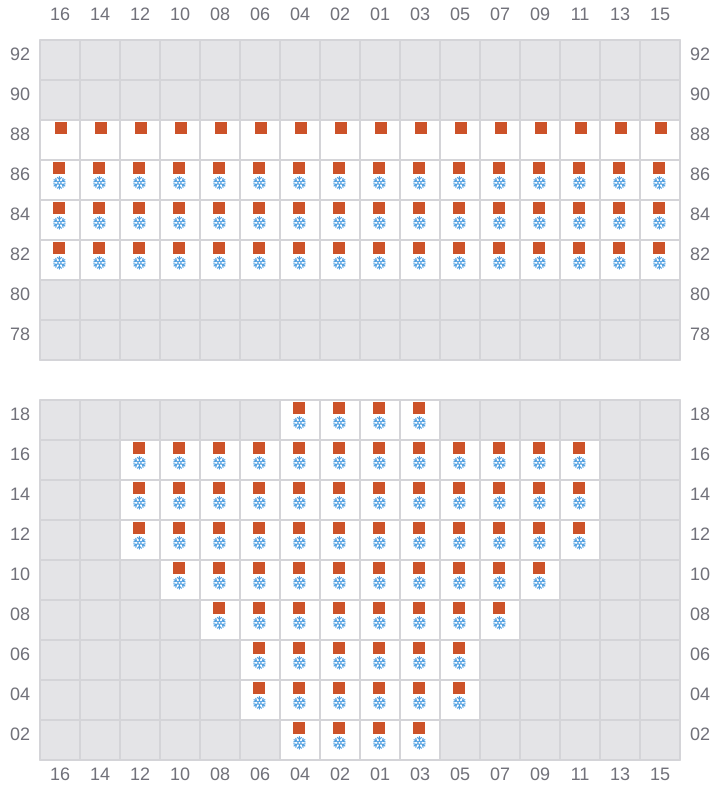 Bay 011 view and slots of RIO NEGRO