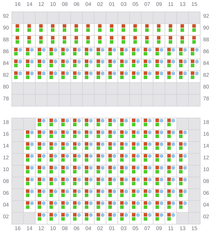 Bay 025 view and slots of RIO NEGRO