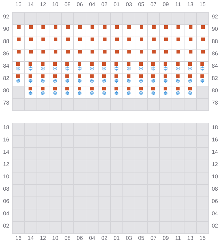 Bay 067 view and slots of RIO NEGRO
