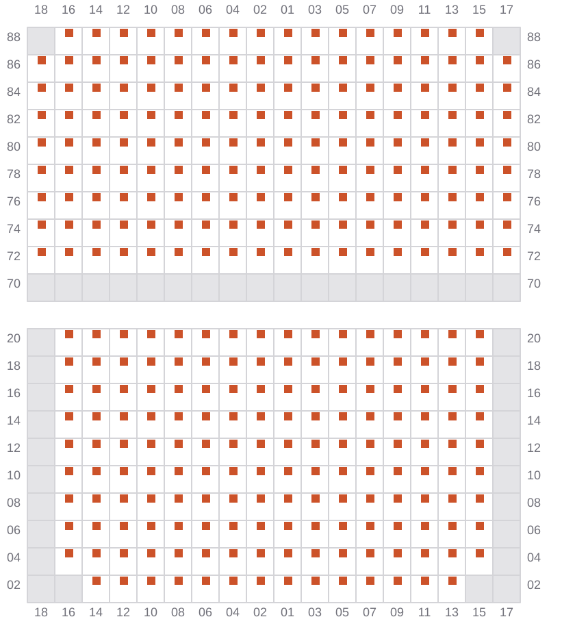 Bay 035 view and slots of YM TRAVEL
