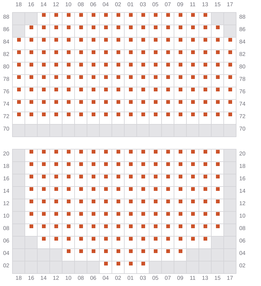 Bay 059 view and slots of YM TRAVEL