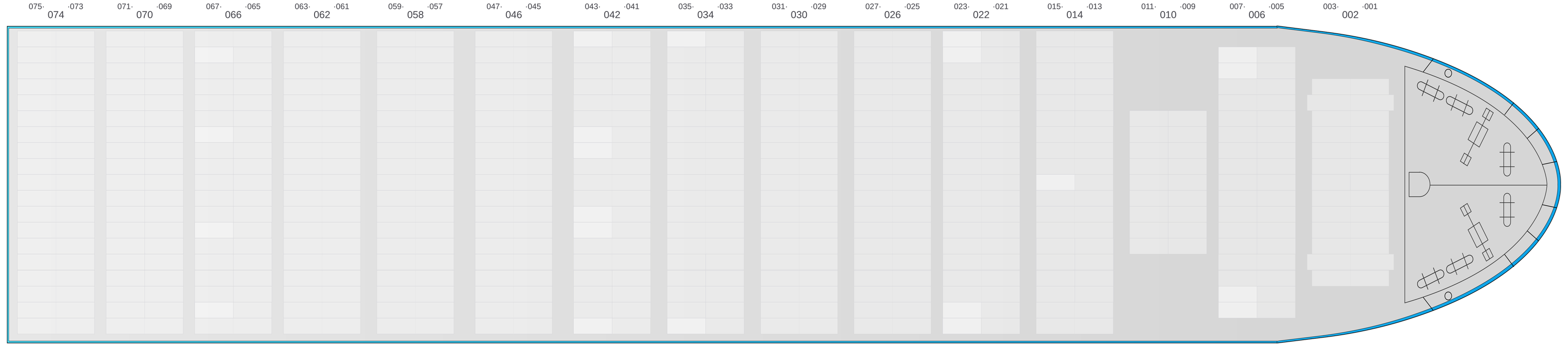 Deck view of YM TRAVEL