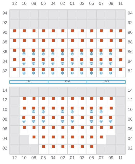 Bay 015 view and slots of MARSA NEPTUNE