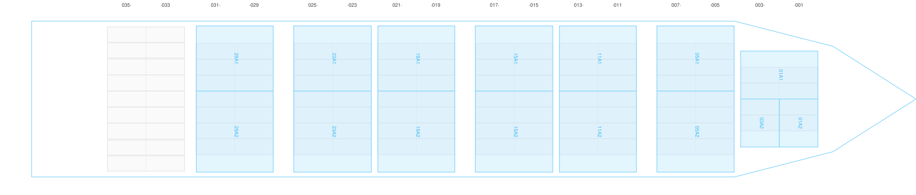 Deck view of CONTSHIP TEN