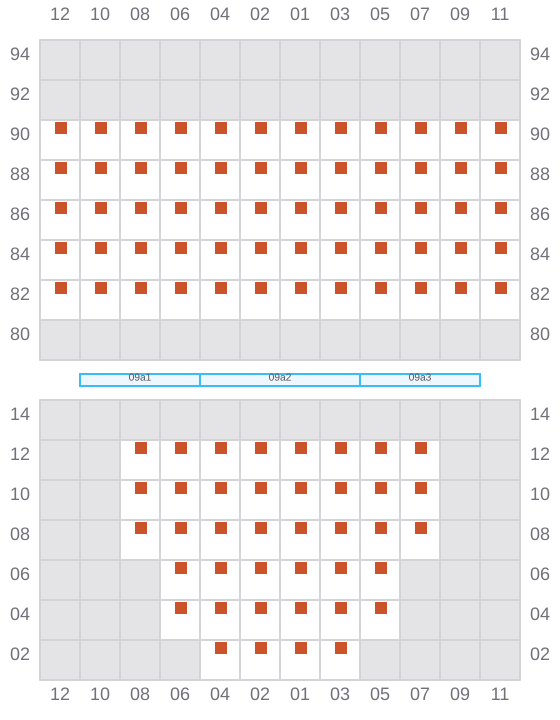 Bay 011 view and slots of CUSSLER