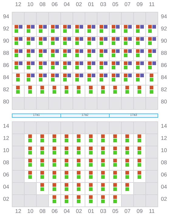 Bay 017 view and slots of CUSSLER