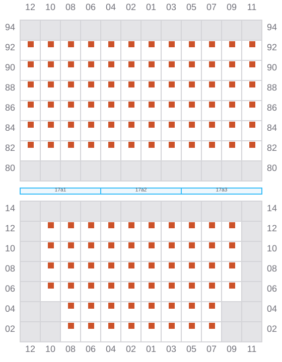 Bay 019 view and slots of CUSSLER