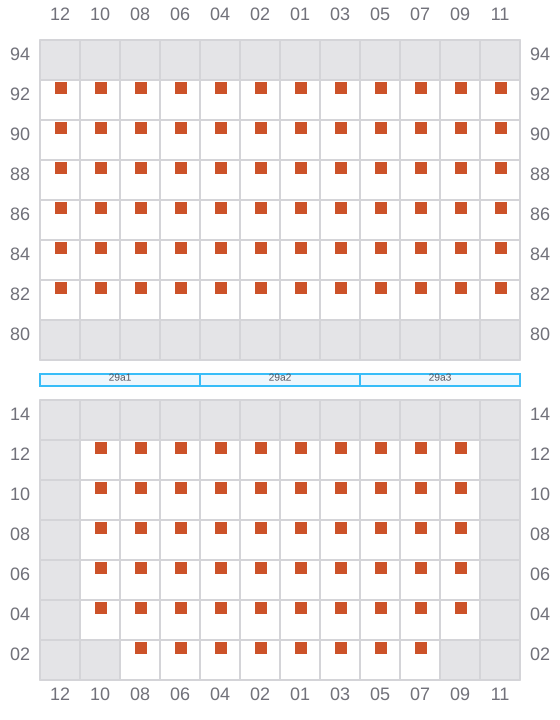 Bay 031 view and slots of CUSSLER