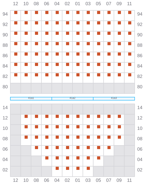 Bay 043 view and slots of CUSSLER