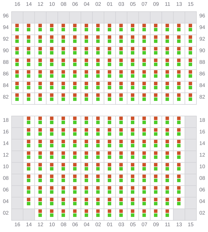 Bay 041 view and slots of YM MATURITY