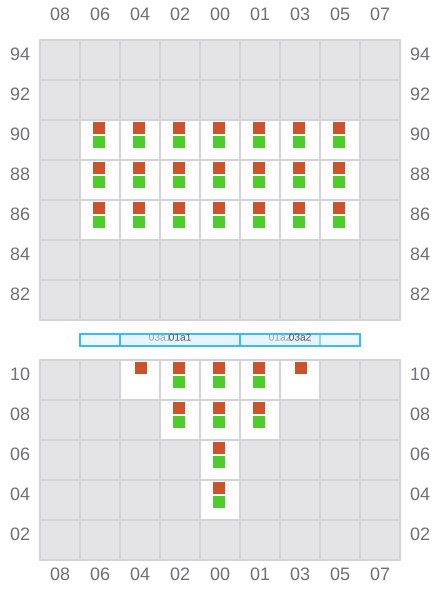 Bay 001 view and slots of ATLANTIC MONACO