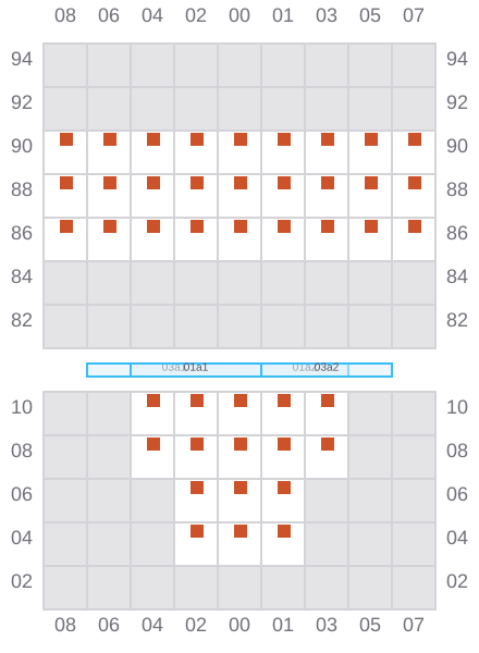 Bay 003 view and slots of ATLANTIC MONACO