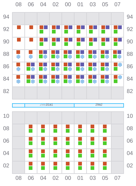 Bay 029 view and slots of ATLANTIC MONACO