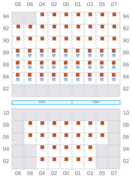 Bay 035 view and slots of ATLANTIC MONACO