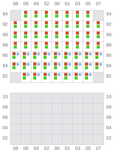 Bay 037 view and slots of ATLANTIC MONACO