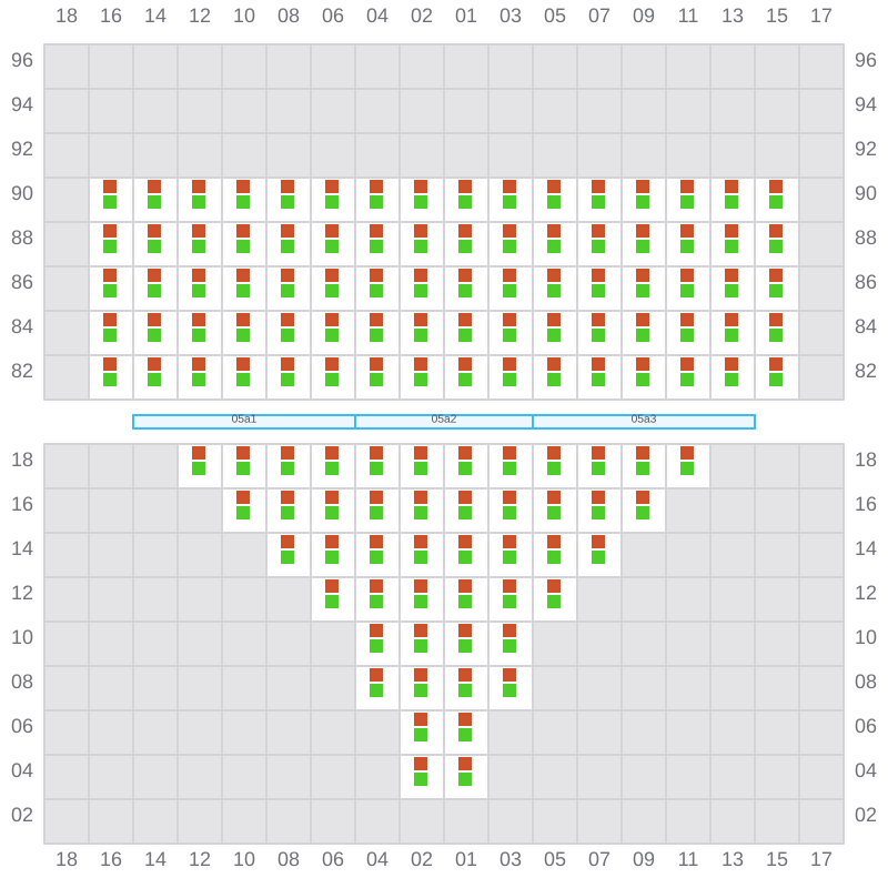 Bay 007 view and slots of EVER LEGION